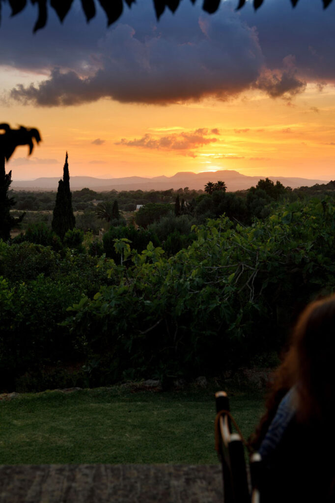 Vistas al atardecer en Son Terrassa, Felanitx, Cas Concos